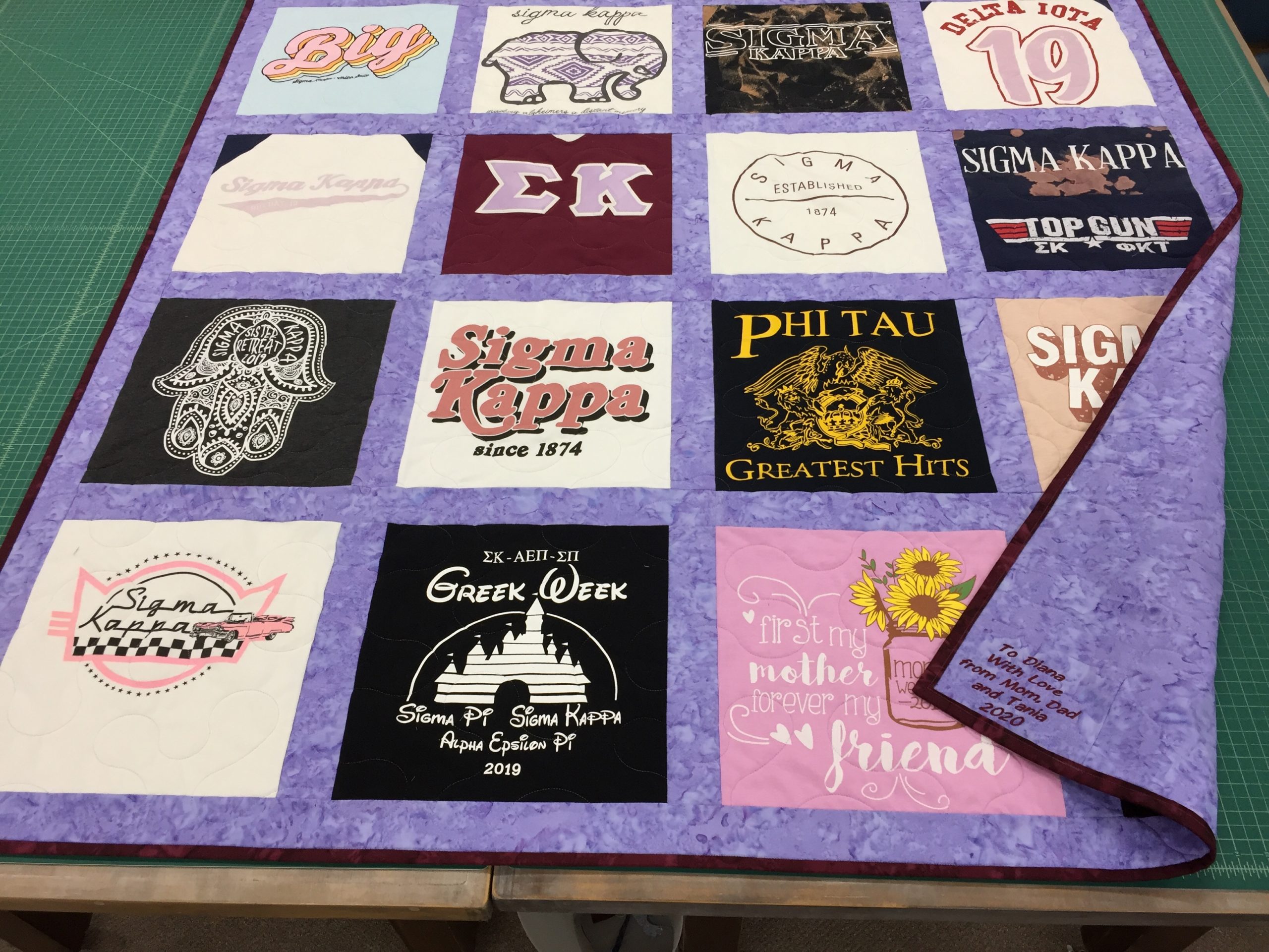 T-Shirt Quilt example